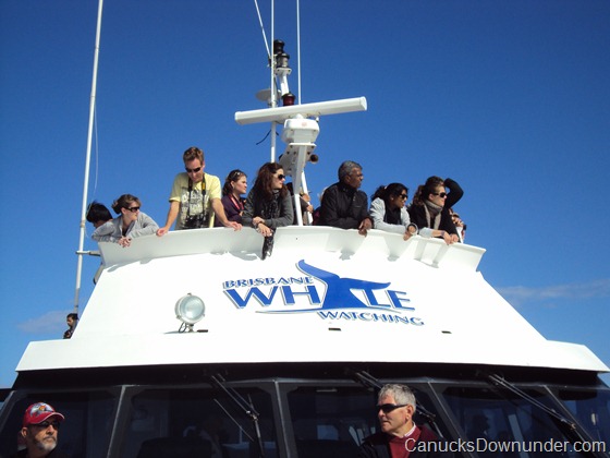 On the deck of the MV Eye Spy